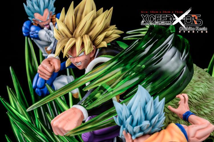goku vs vegeta resin statue