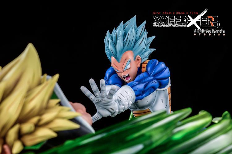 goku vs vegeta resin statue