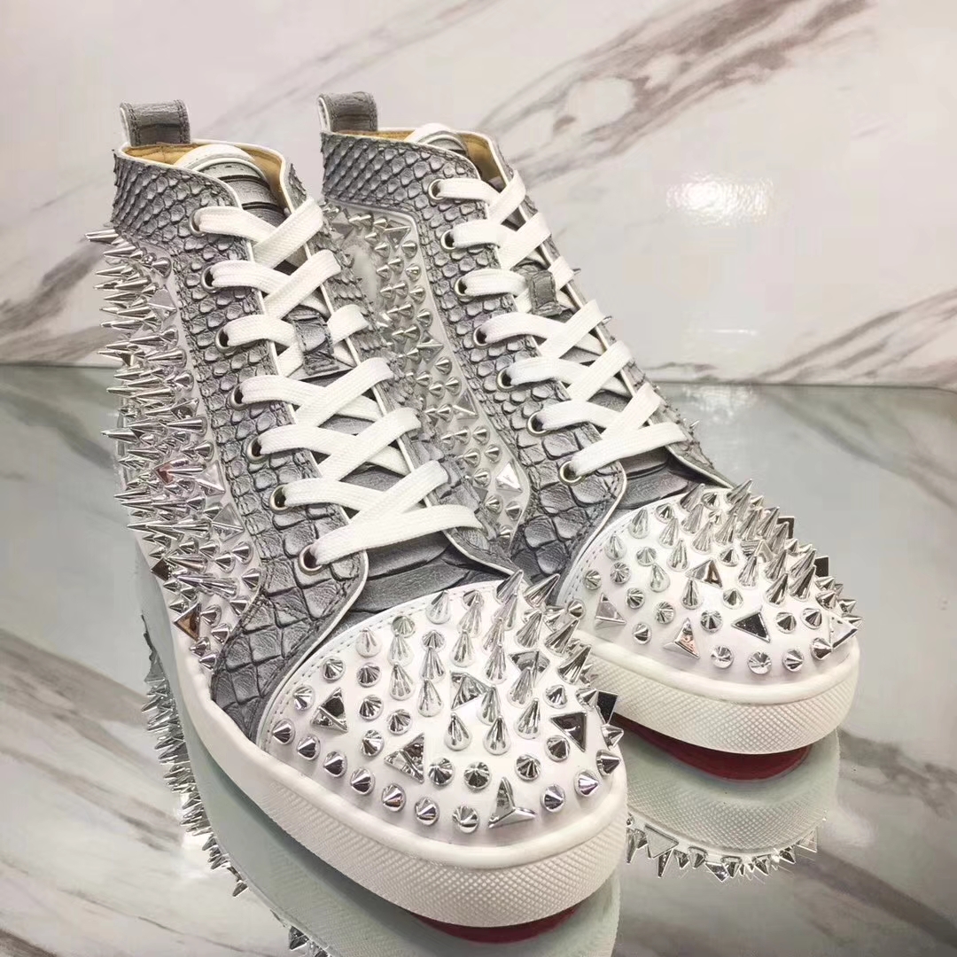 shoes with silver bottoms