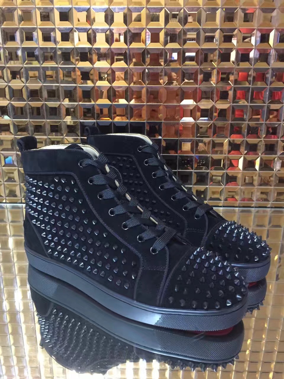 louboutin high top spikes
