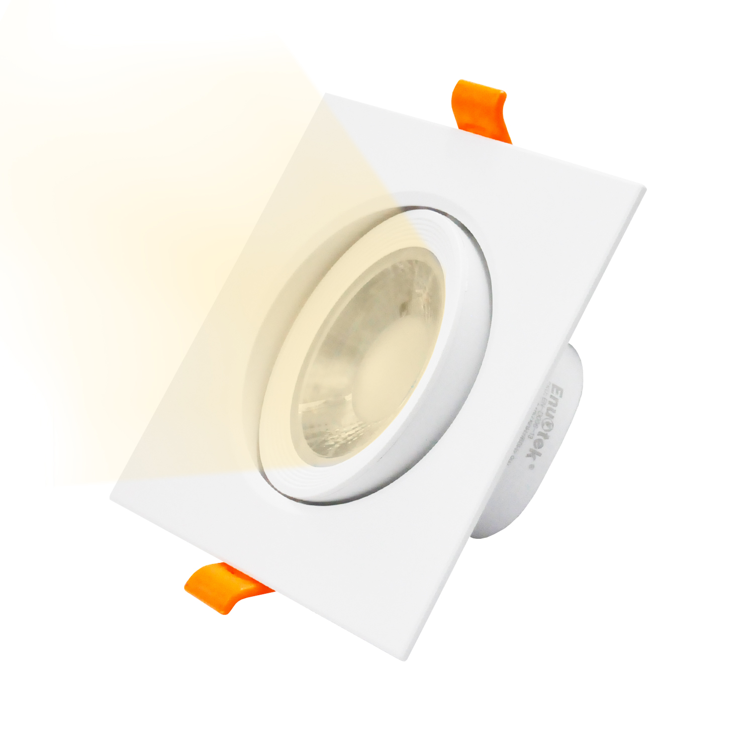 Square Angled Led Spot Downlight Recessed Lamp 3 Inch Warm Light