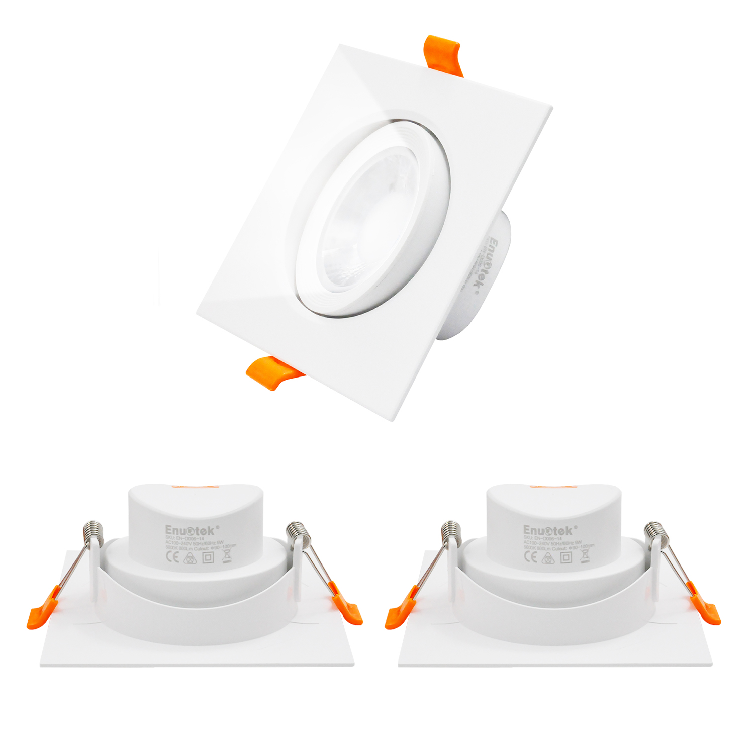 9w Angled Square Led Recessed Ceiling Lights Retrofit Halogen