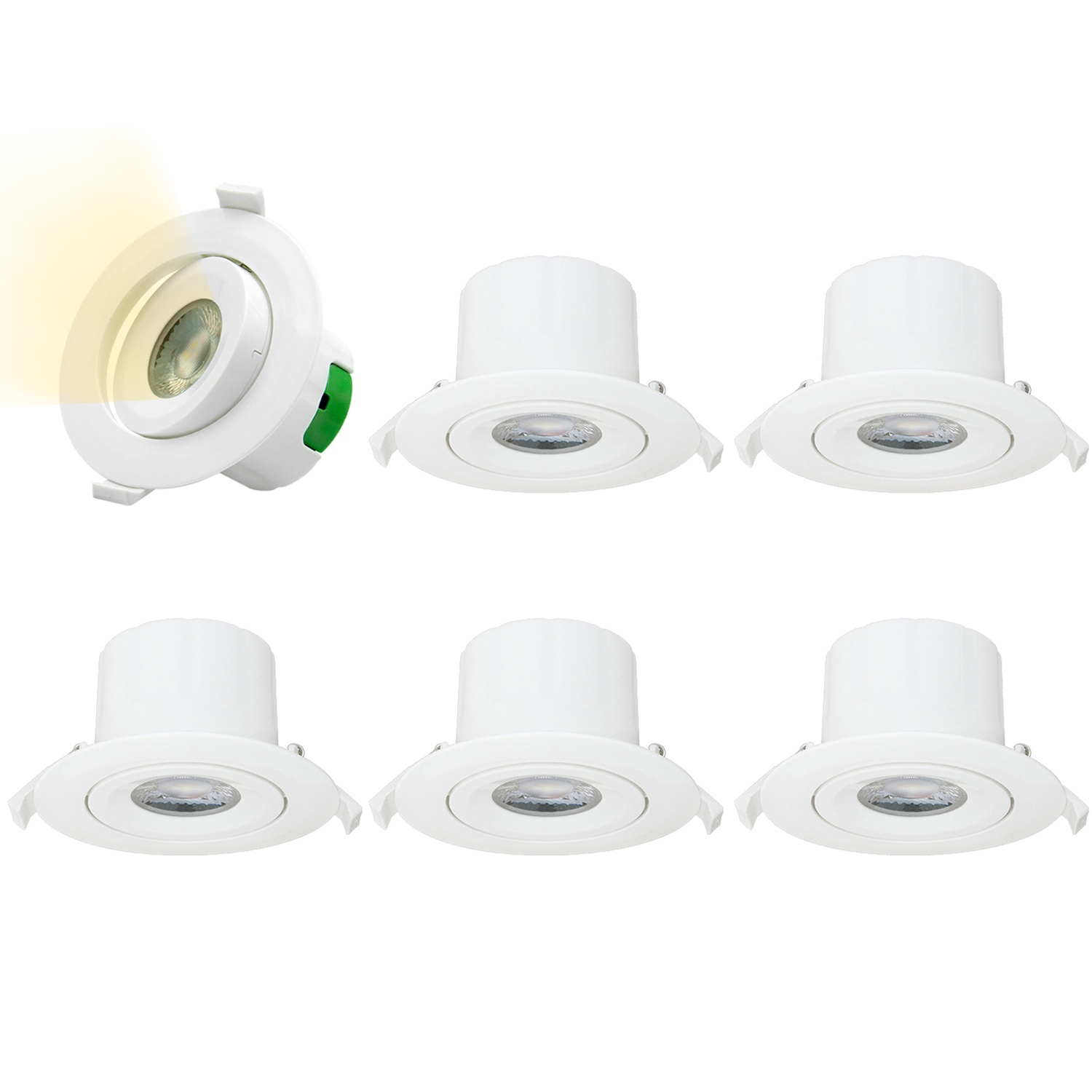 3 Inch Angled 9w Led Spot Downlights Recessed Ceiling Lighting