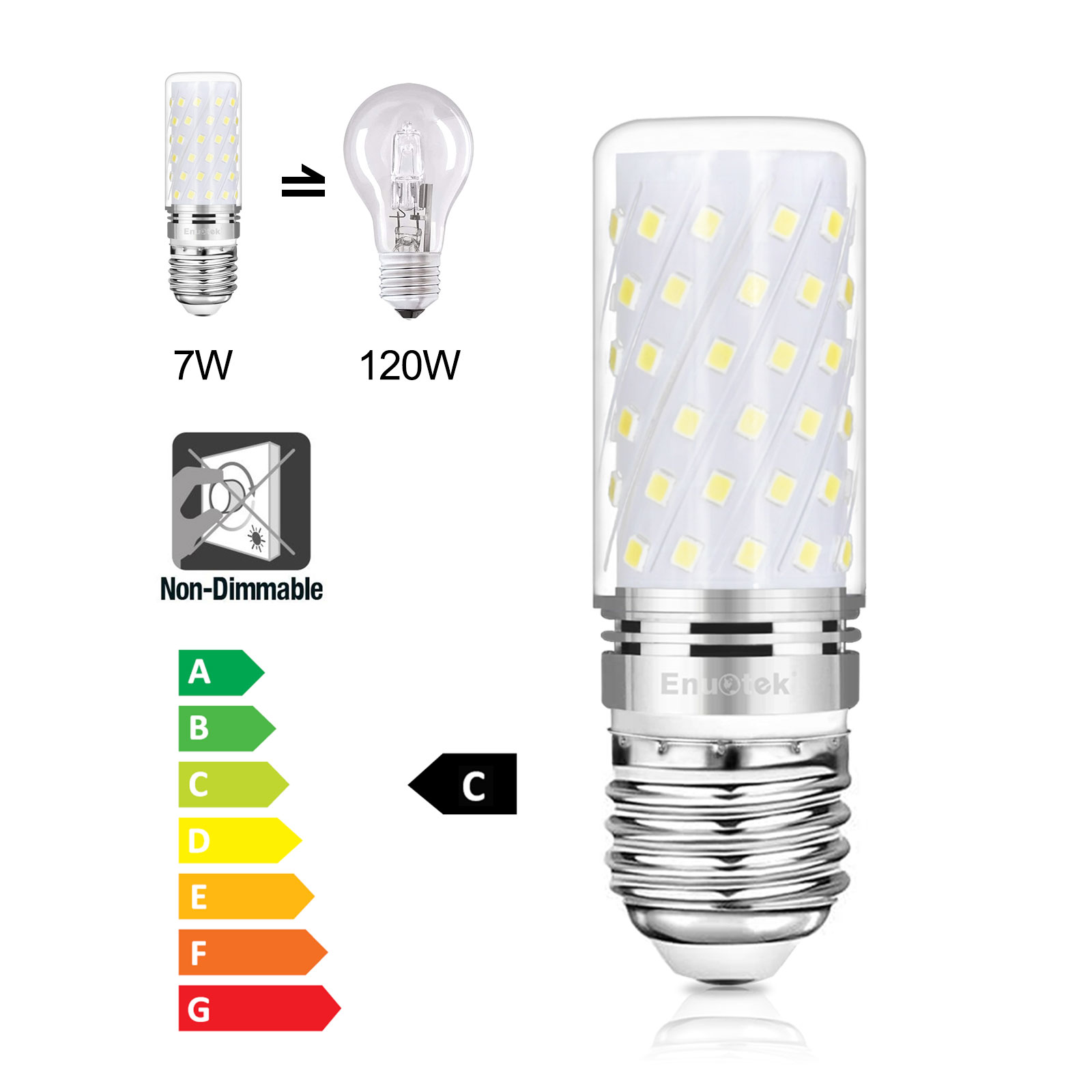 Vwcoik Kitchen Extractor Bulb e14 7w led Bulb Edison Screw Small Chandeliers Room Lamps Warm White 3000K Kitchen Lamps etc. 2 Units Suitable for Table Lamps Equivalent to 50W Halogen Bulb 