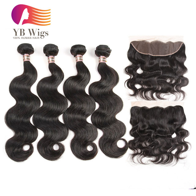 Us 205 Body Wave 4 Bundles With Closure Brazilian Hair Weave