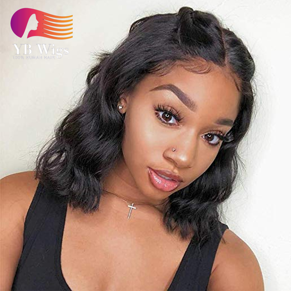 Full Lace Wigs Bob Body Wave Human Hair Wigs Pre Plucked With Baby Hair 8 16 Short Hair Wig Free Shipping Flbw01