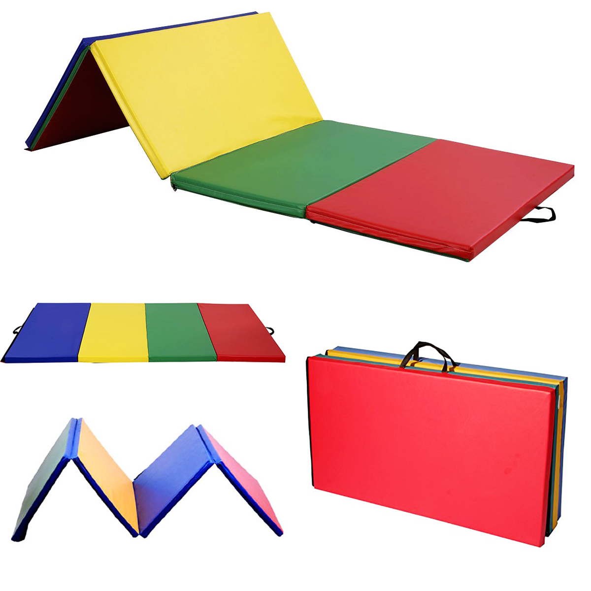 Reliancer 4 X10 X2 Multicolor Exercise Gym Mat Thick Folding Panel