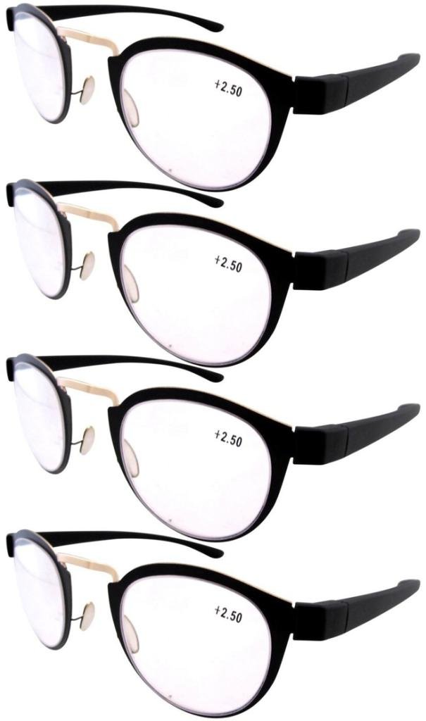 round gold reading glasses