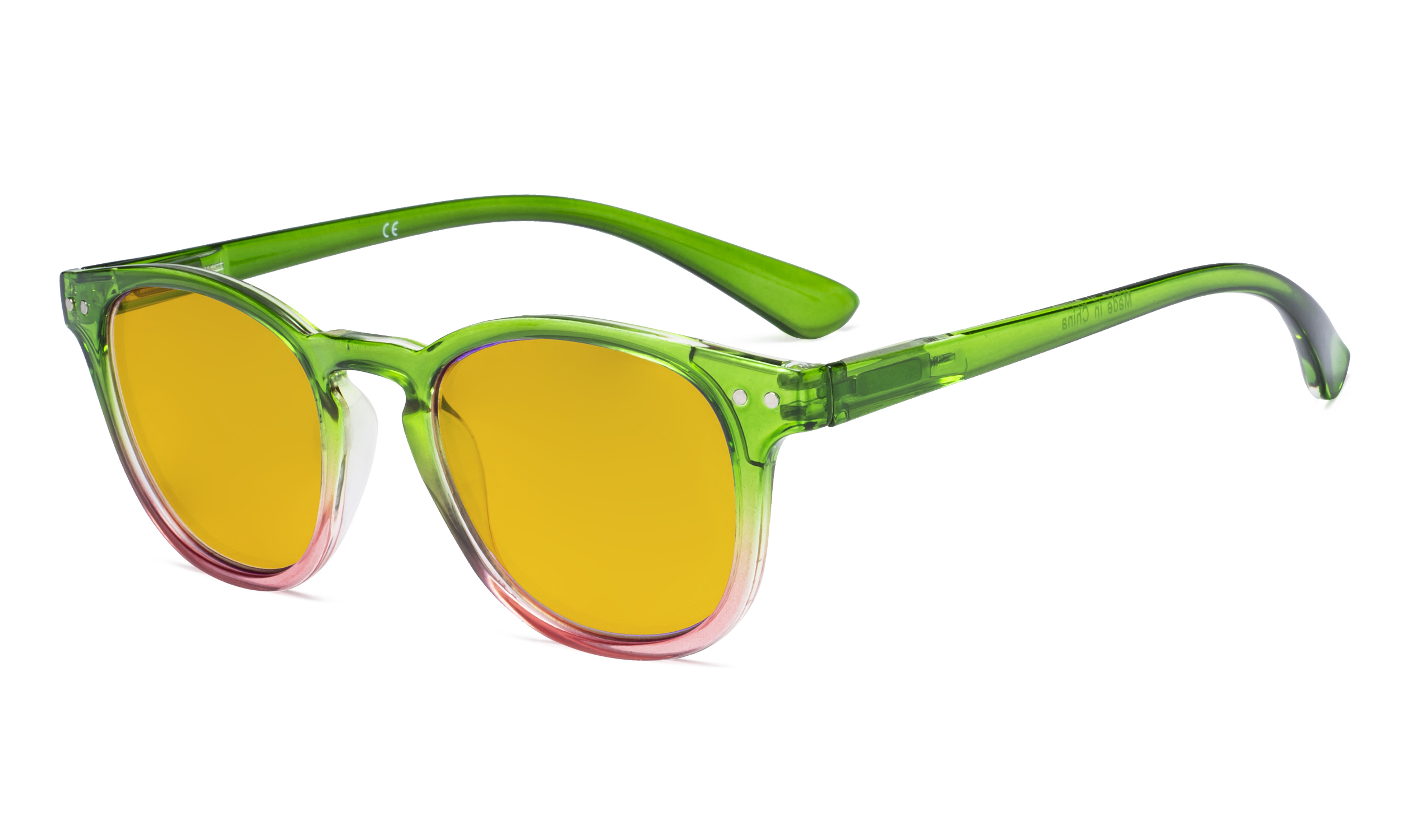 pink tinted reading glasses