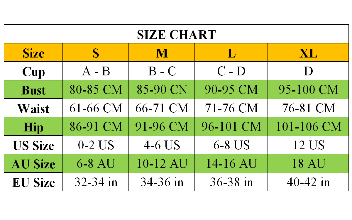 Fit Us Size Chart