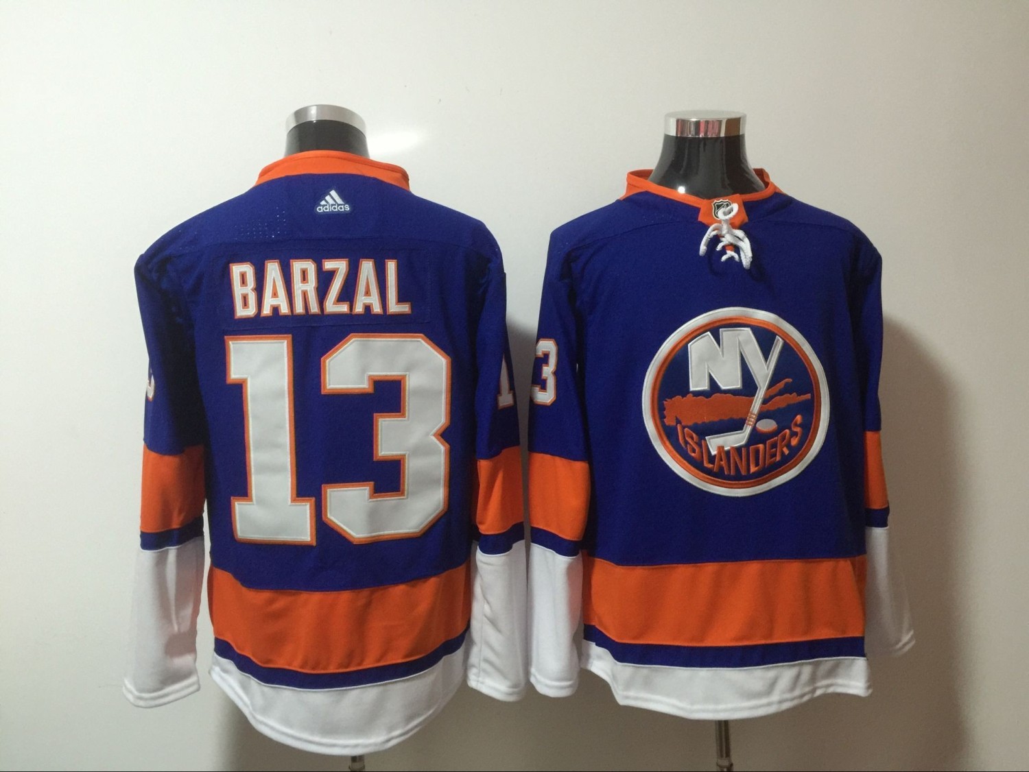 US$ 35 - NHL Islanders #13 Mathew Barzal Blue Adidas Men Jersey - www.sportsgearmall.net