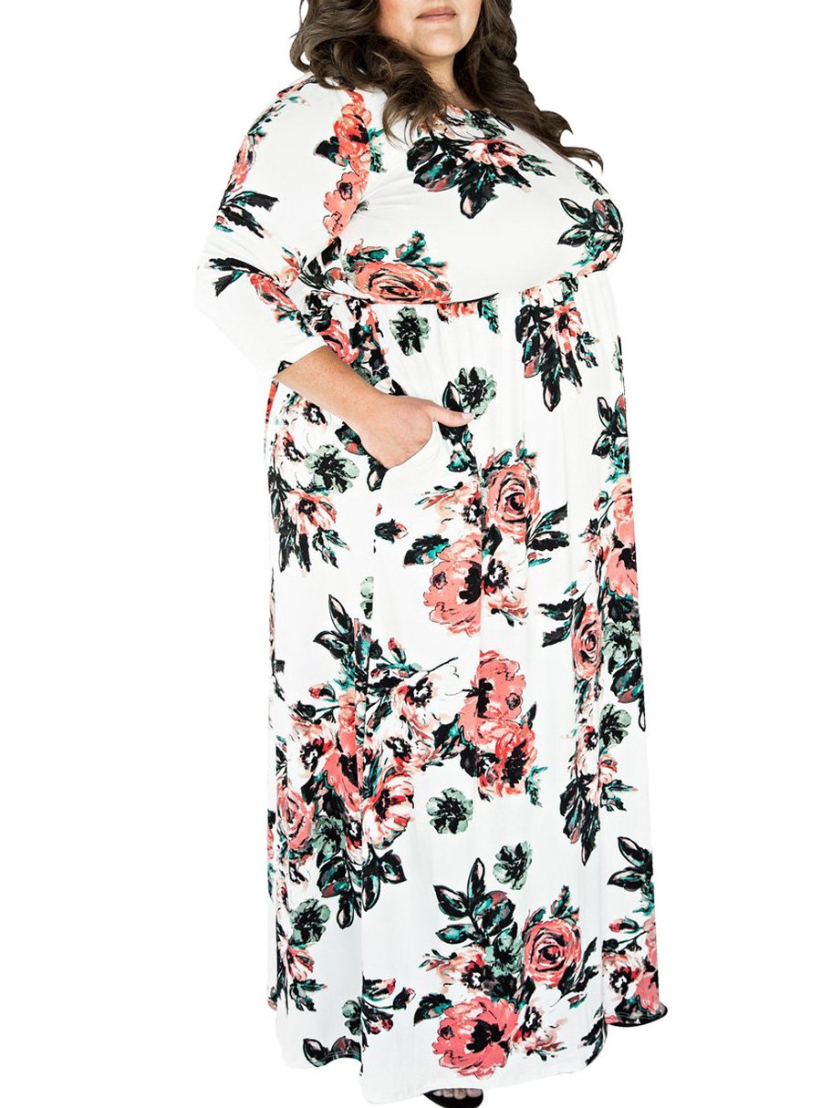 plus size maxi dresses with pockets