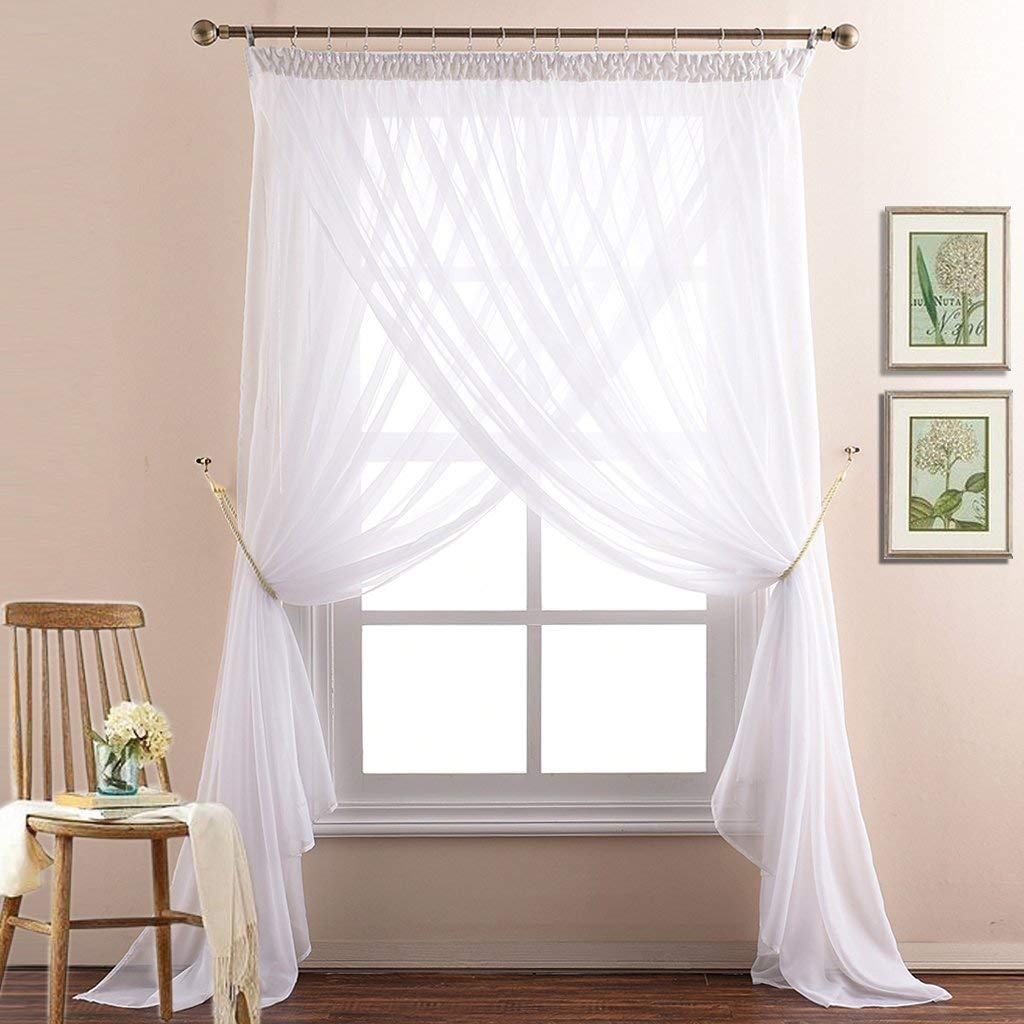 Us 25 99 Nicetown Double Layer Semitransparent Voile Curtain