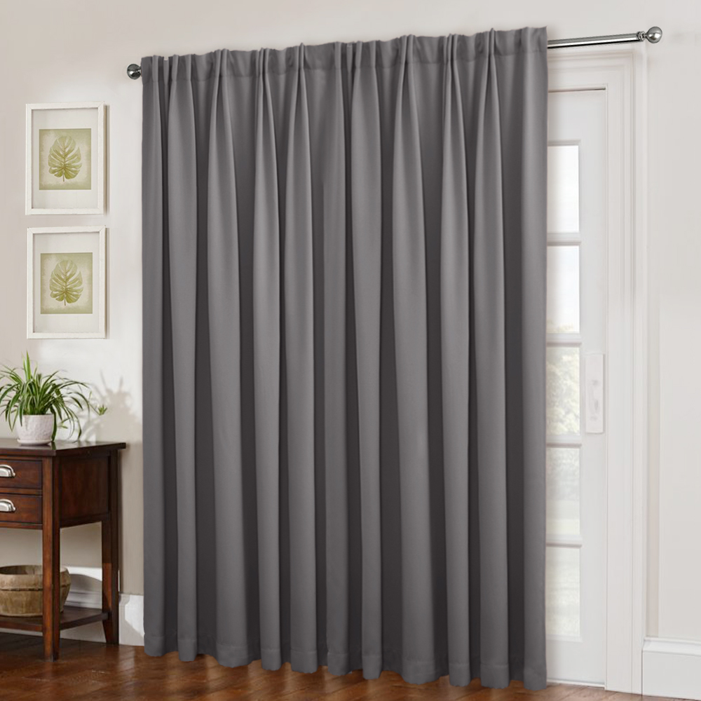 Us 29 99 Nicetown Back Tab Patio Door Curtains 100 Inches Wide