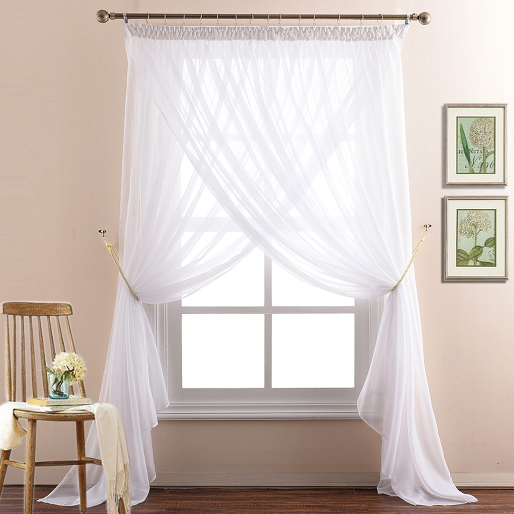 Us 25 99 Nicetown Double Layer Semitransparent Voile Curtain