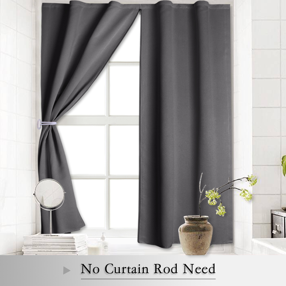 Us 19 99 Blackout Curtain Shades Window Blind Insulated Panels Us 19 99 Blackout Curtain Shades Window Blind Insulated Panels With Zipper Free Velcro Strap No Rod Need For Bedroom Kitchen