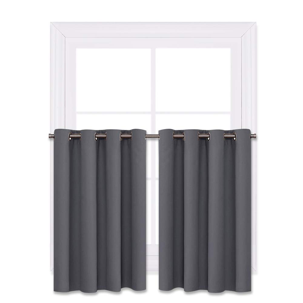 Kitchen Bathroom Living Room Blackout Window Treatment Valances Tiers,sold As 1 Panel