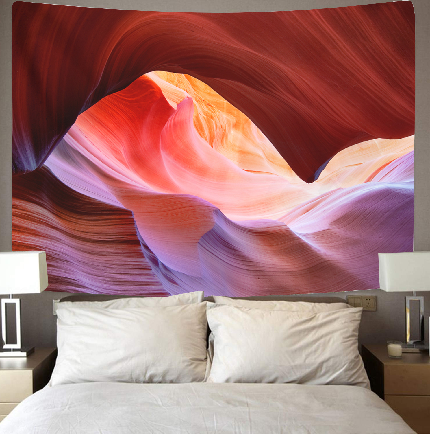 Antelope Canyon Nature Landscape Tapestry Wall Hanging For Room, Sold As 1 Panel