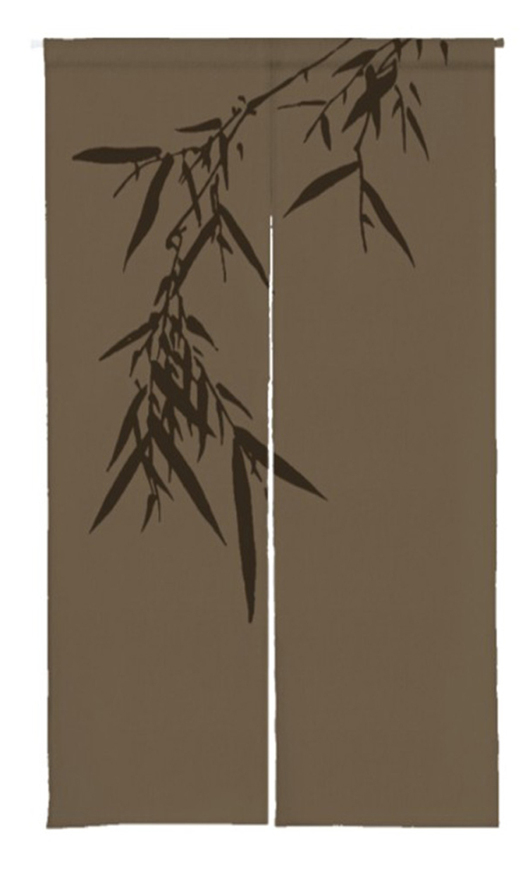 Nicetown Leaf Printed Doorway Curtains Noren, Sold As 1 Panel