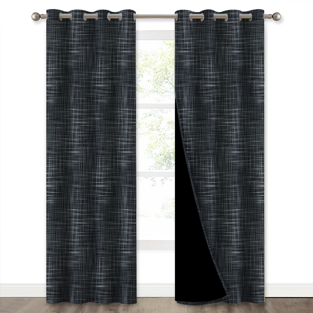 Full Shade Curtain Panel, Pair Of Energy Smart & Noise Reducing Blackout Drapes