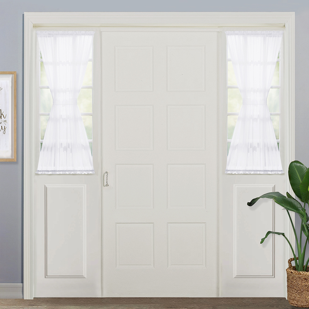 Door Sheers Curtain With Tiebacks,door Sheer Panle For French Door ,sold As 1 Panel