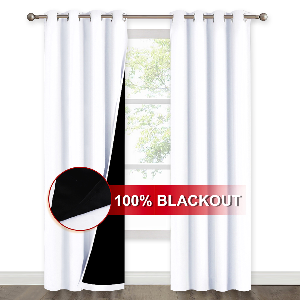 100% Blackout Thick Thermal Insulated Curtain, Sold As 1 Panel