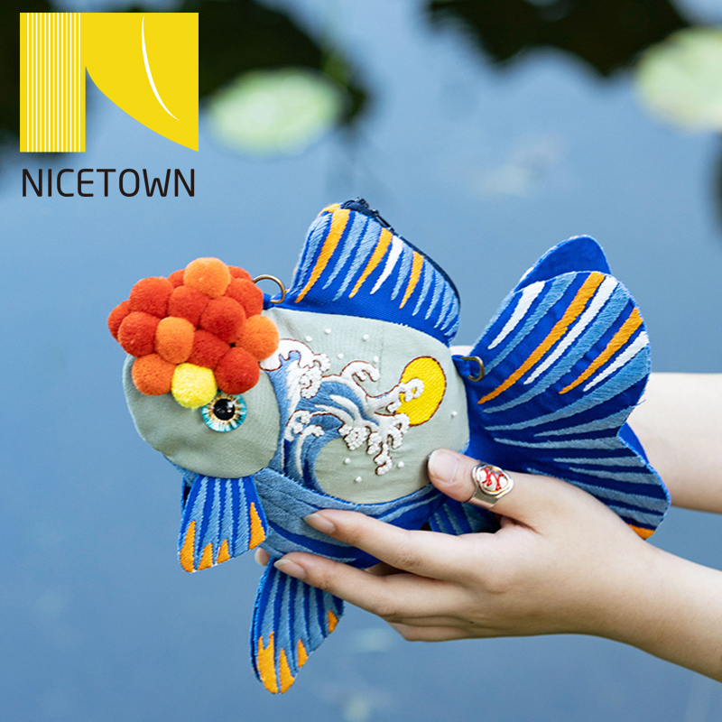 Nicetown Hand Embroidery Diy Material Bag Cloth Art Mouth Gold Bag Self-embroidered Three-dimensional Production