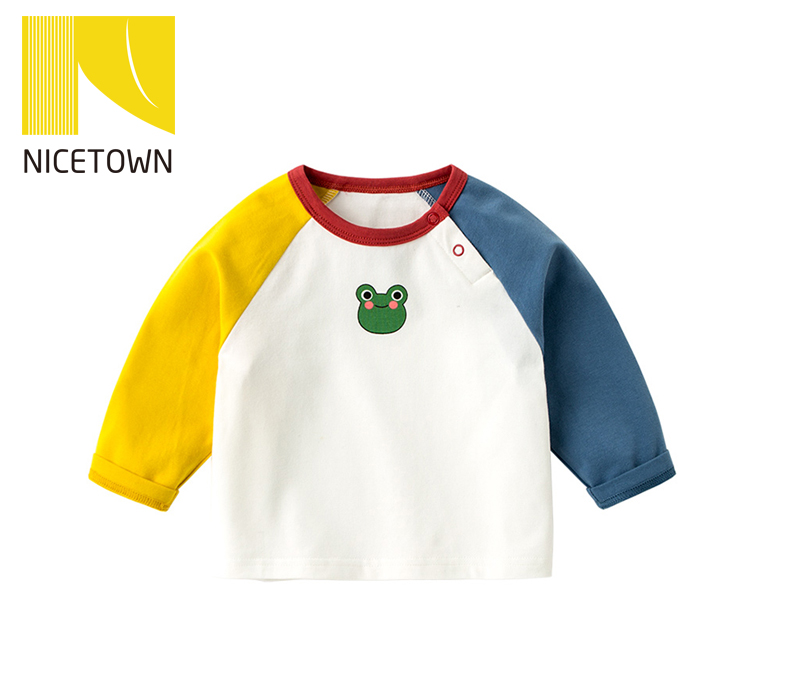 Nicetown Baby T-shirt Spring And Autumn Long-sleeved Bottoming Shirt Baby Autumn Tops Children