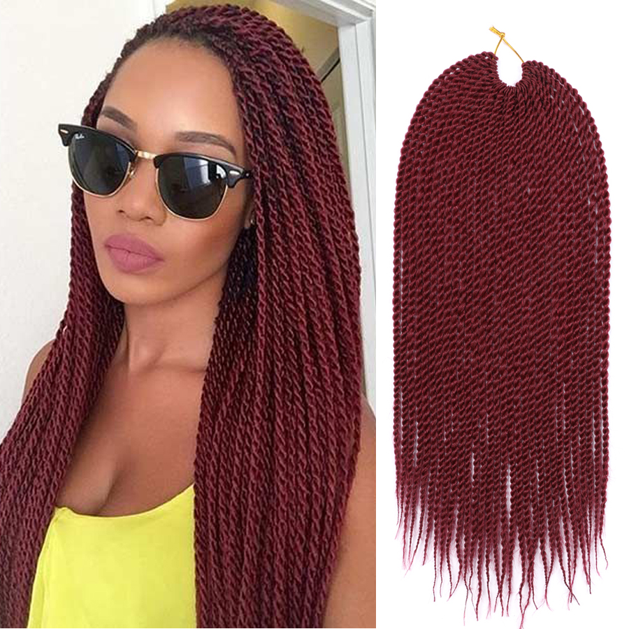 Us 6 99 Dairess 18 Inches Senegalese Twist Crochet Hair Braids