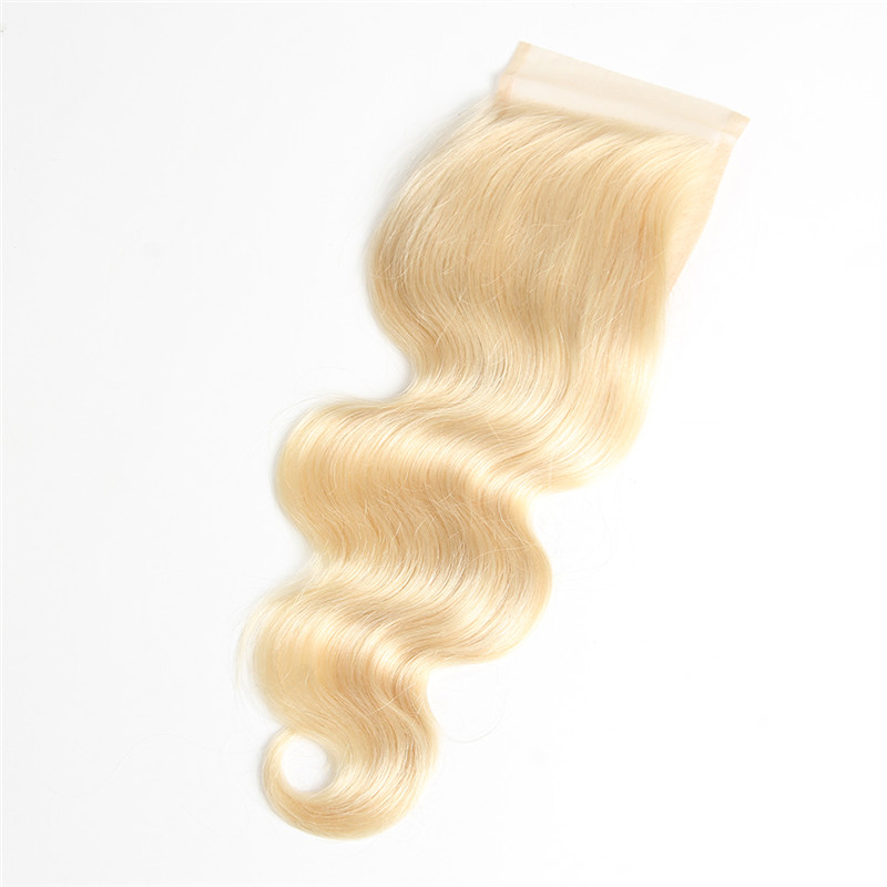Us 48 67 Remy Human Hair Pure 613 Honey Blonde 4 4 Lace Closure