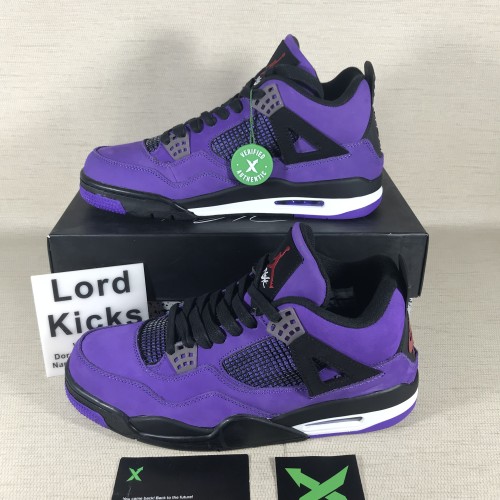Us 160 Air Jordan 4 Retro Travis Scott Purple 308497 406 M Lordkicks Net