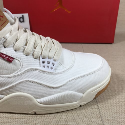 jordan 4 retro levis white