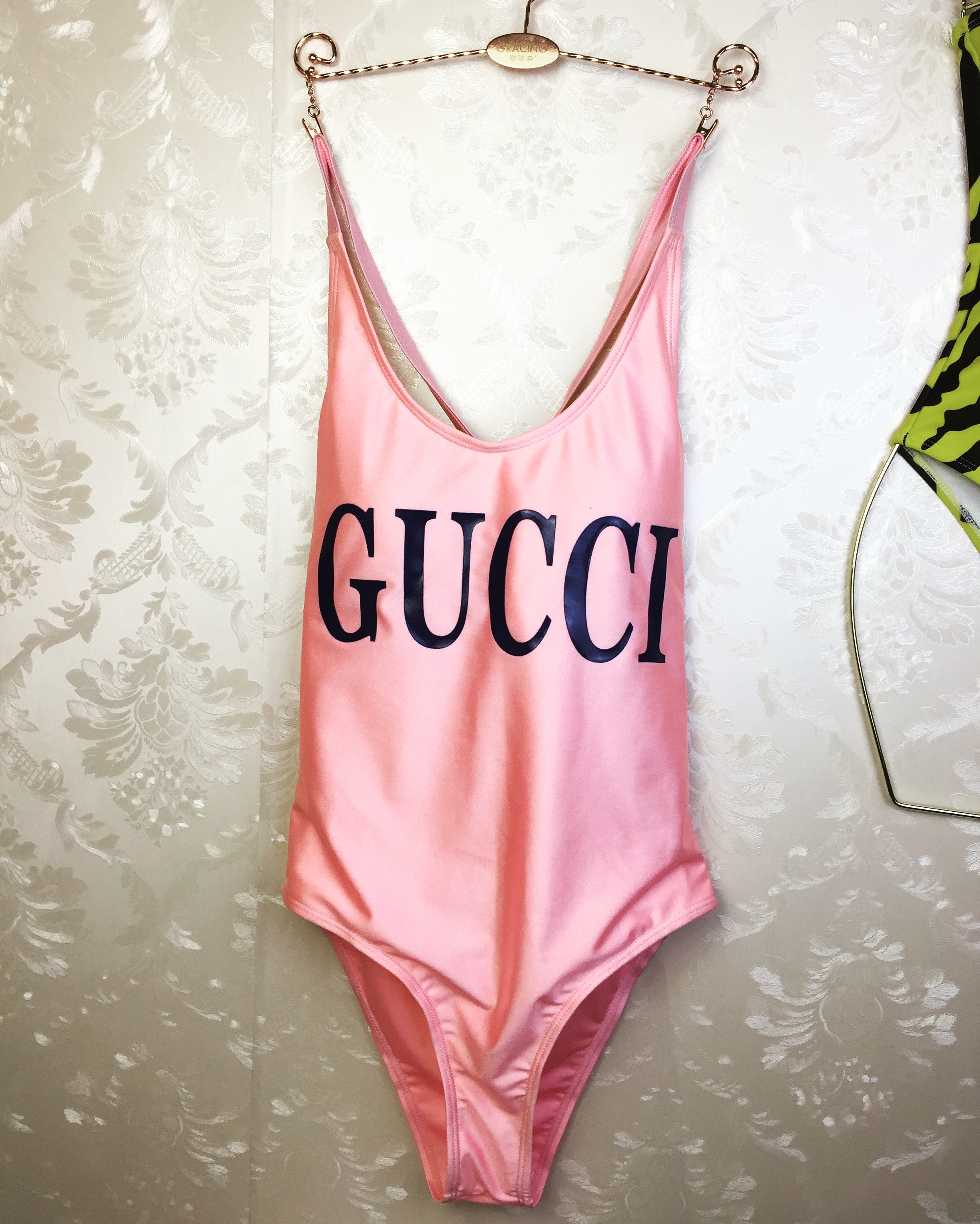 gucci swimsuit pink