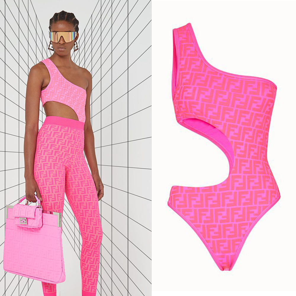 Pink Fendi Swimsuit