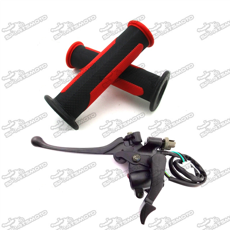 WPHMOTO 7//8 22mm Handlebar Grips /& Handle Brake Clutch Lever for Pit Dirt Bike 50cc 70cc 90cc 110cc 125cc