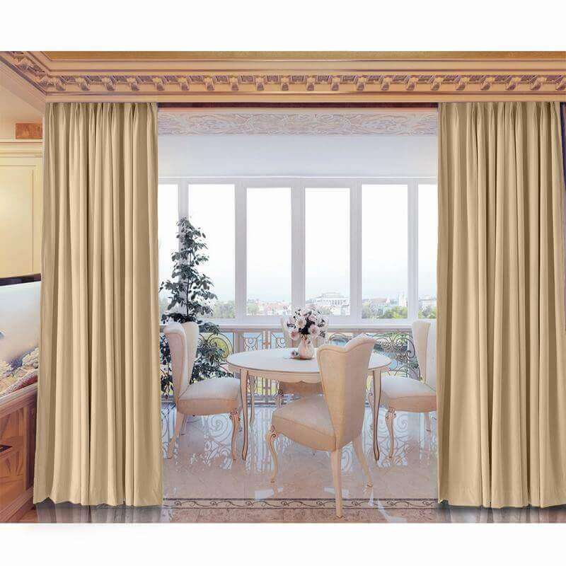 Chadmade Pinch Pleated 72w X 96l Blackout Lined Velvet Curtain