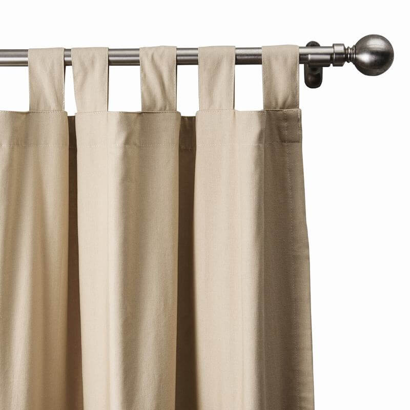 LIZ Polyester Faux Linen Curtain Drapery Custom