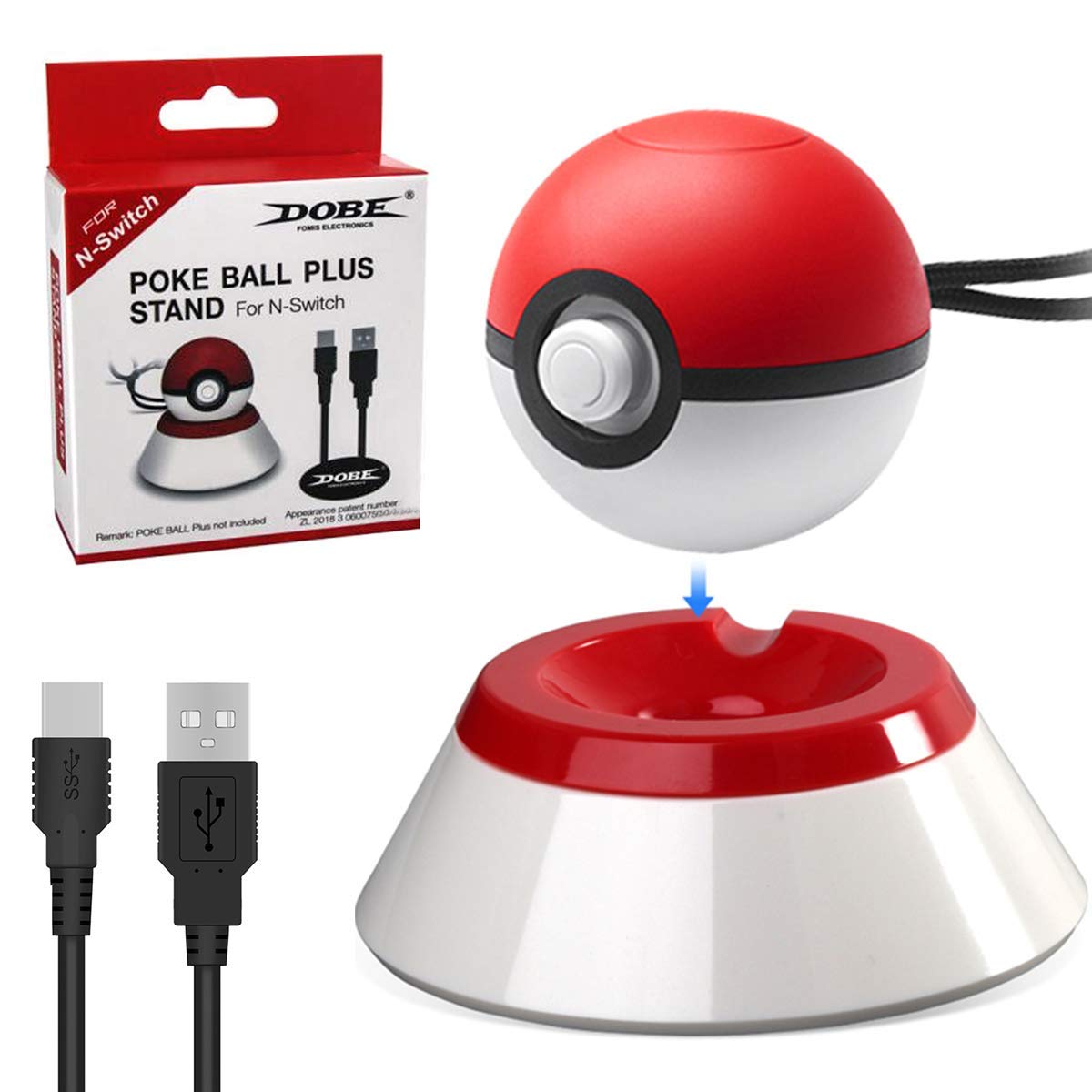 does the pokeball plus come with a charger