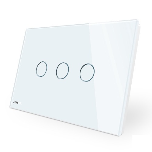 Livolo American Us Standard 3 Gang 1 Way Touch Home Wall