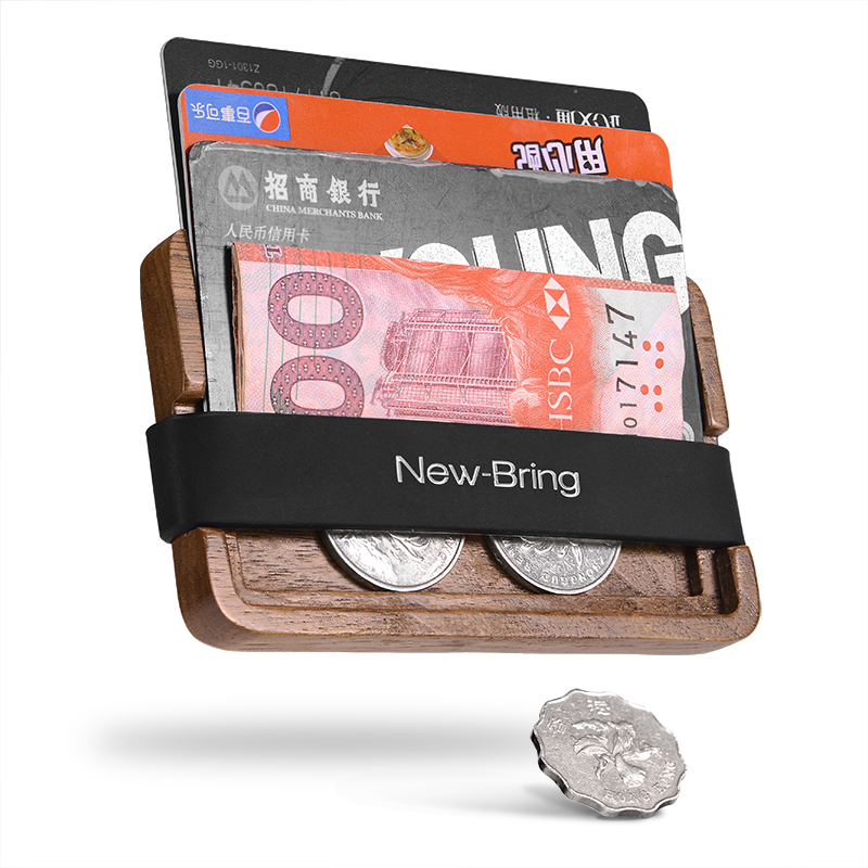 Wooden Wallet Credit Card Holder New Bring Wooden Wallet Credit Card Holder Money Clip For Men Item No 110237