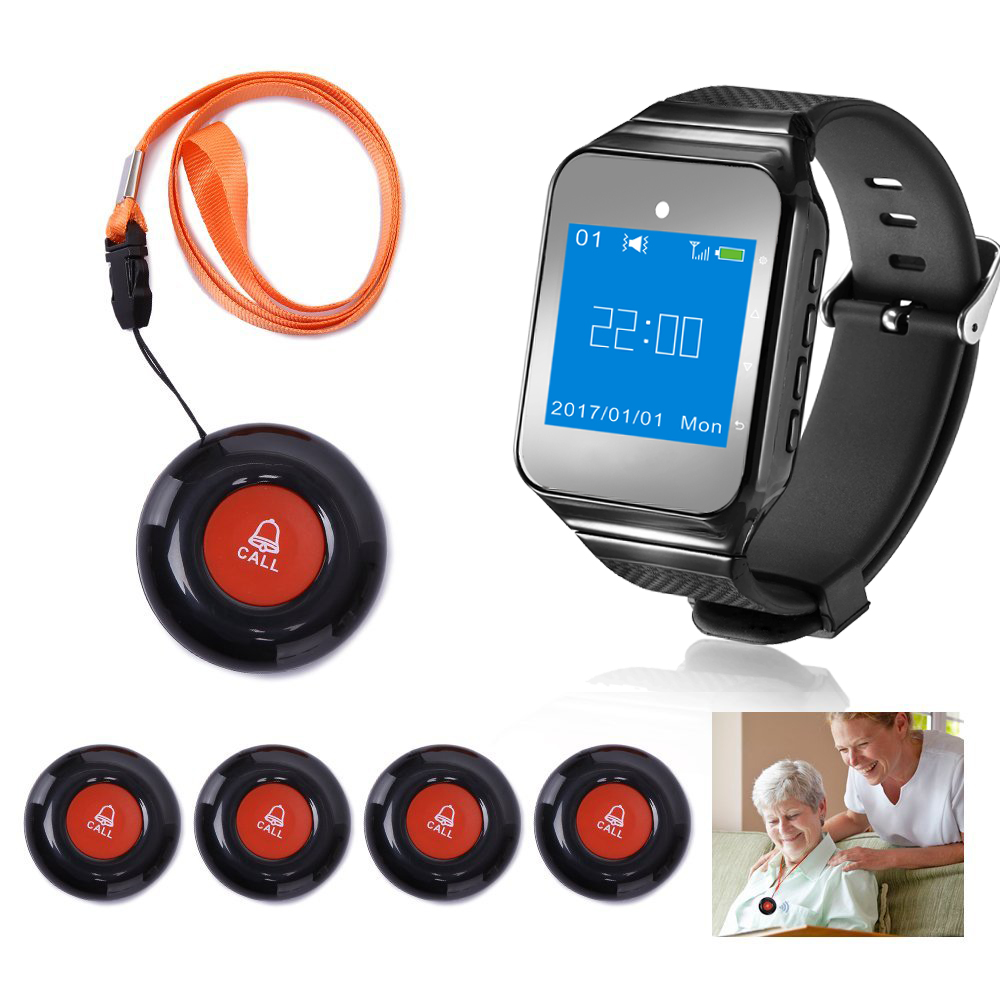 US 99.99 CallToU Wireless Wrist Pager Smart Call System Caregiver