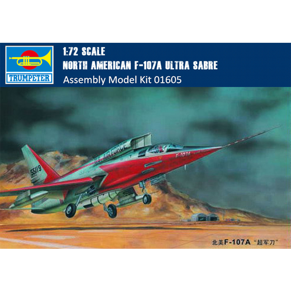 Trumpeter Kit 01605 North American F-107a Ultra Sabre1 72 for sale online