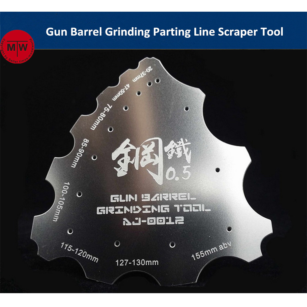 Gun Barrel Grinding Parting Line Scraper Hand Tool General Use for Model Hobby