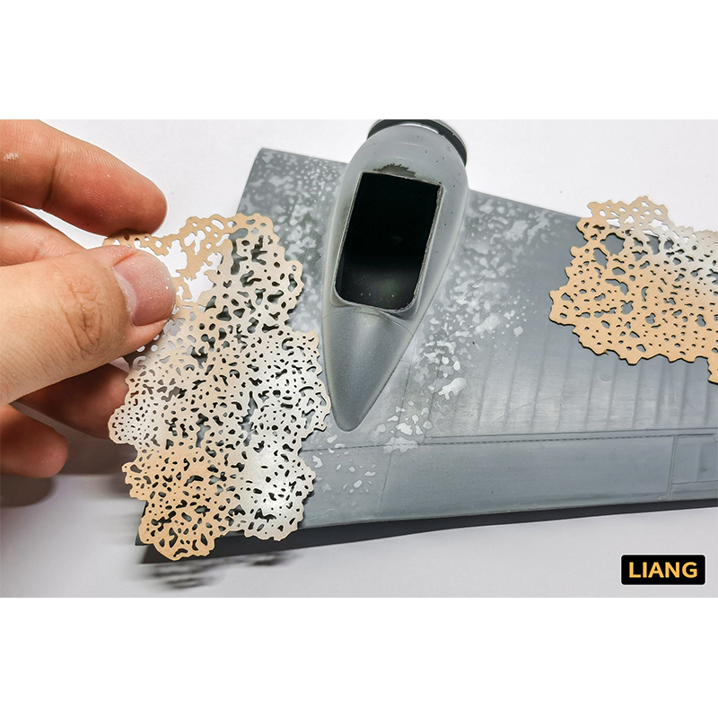 Stencil per aerografia modellismo Salt weathering Stencils LIANG 1//35 1//48