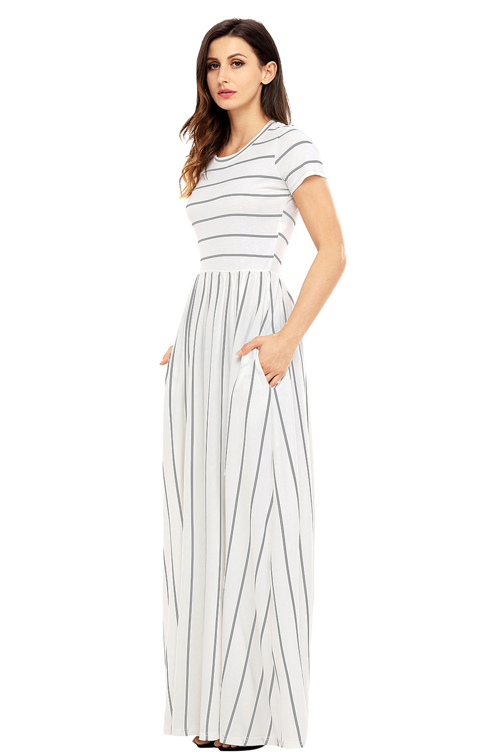 maxi short sleeve dress