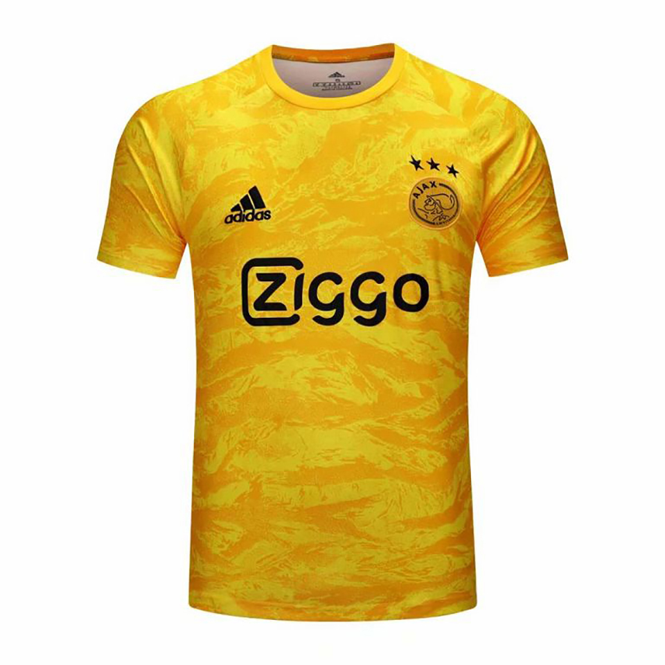 US$ 15.98 - 2019/20 Ajax Yellow Goalkeeper Home Soccer Jersey - www.brfans.com