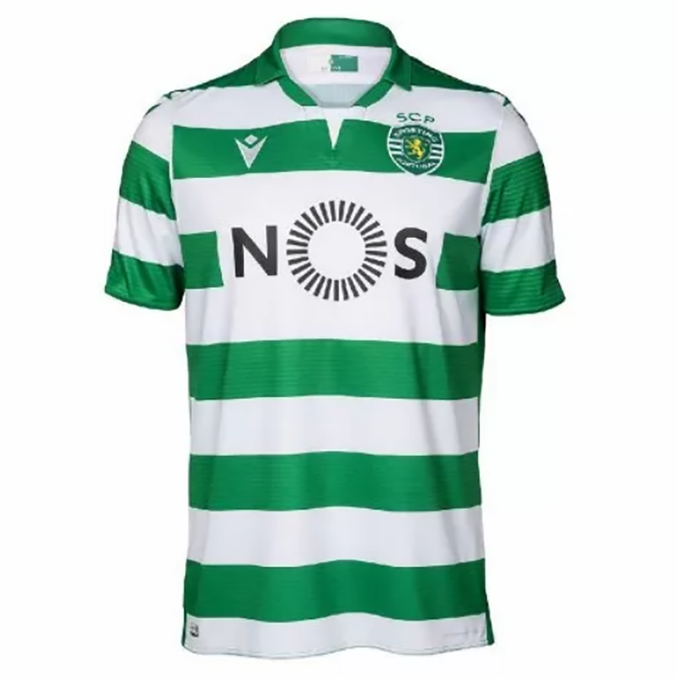 US 14.98 2019/20 Lisbon Home Green Fans Soccer Jersey