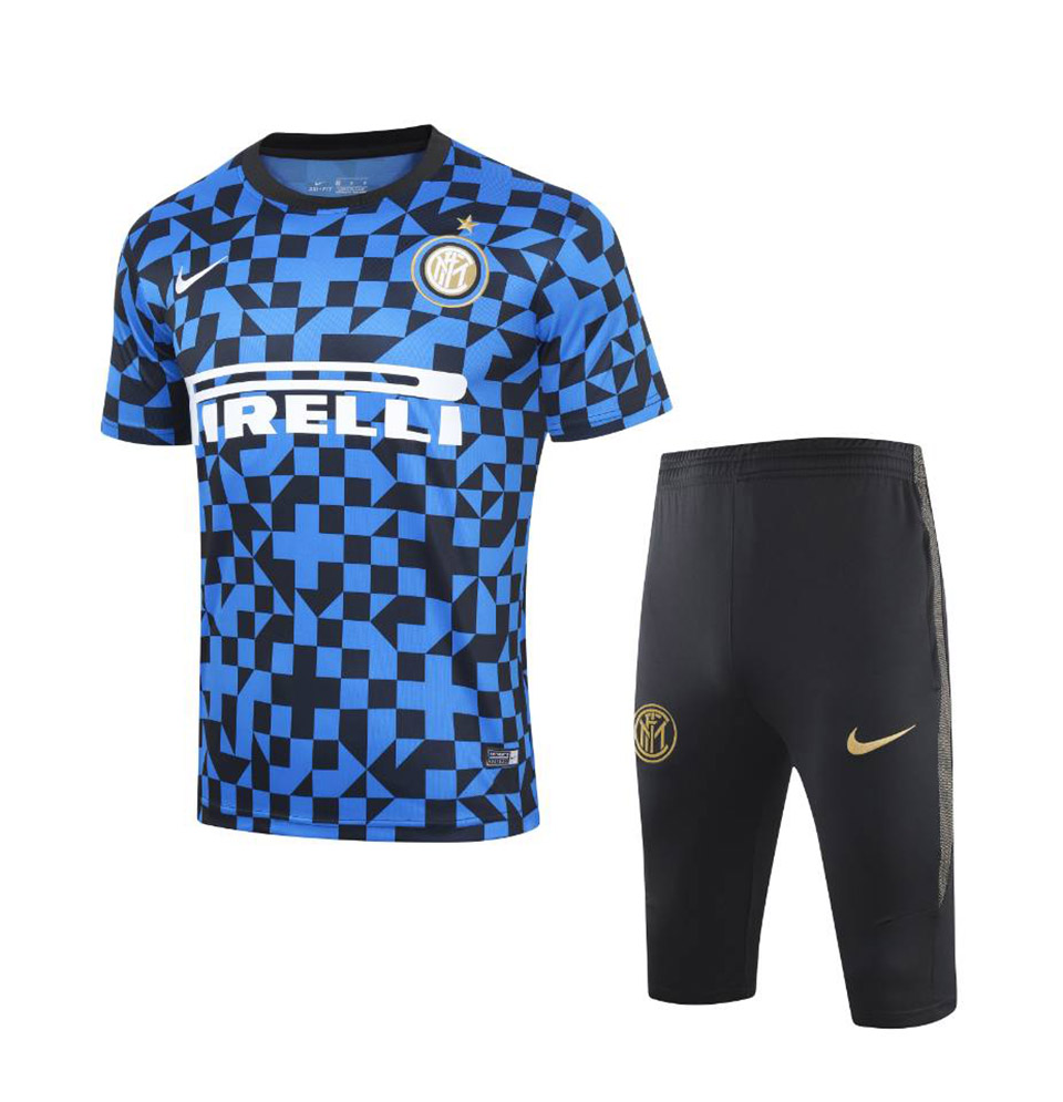 Us$ 24.98 - 19 20 Inter Milan Blue With Capri Training Short Suit - Www 