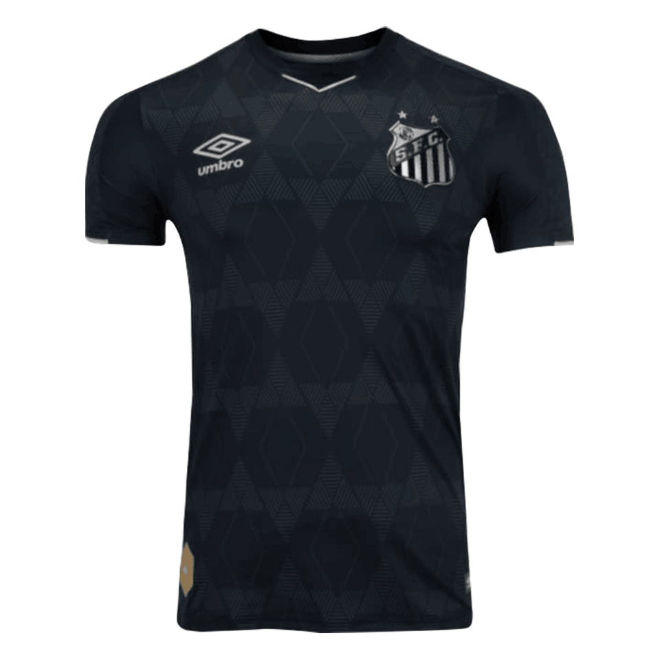 US 14.98 2019/20 Santos Third Black Fans Soccer Jersey