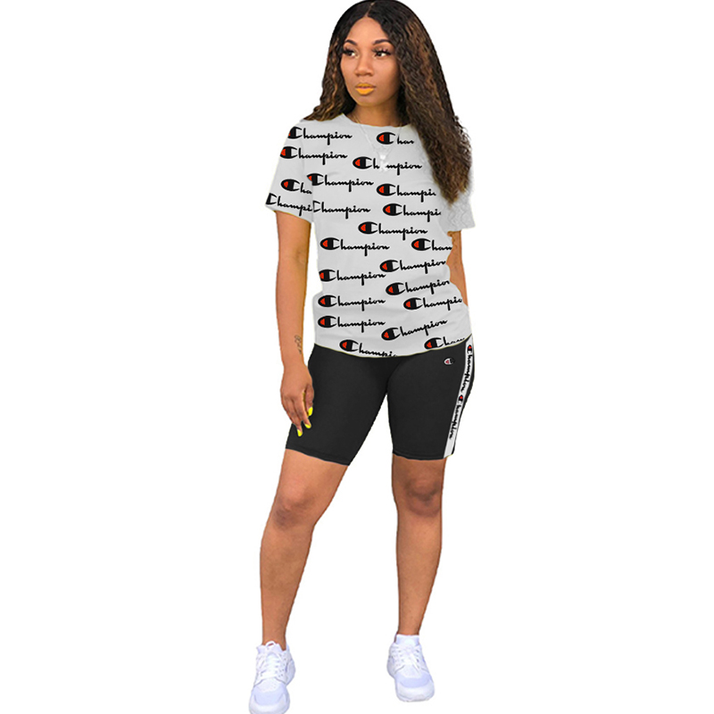 champion letter print outfit